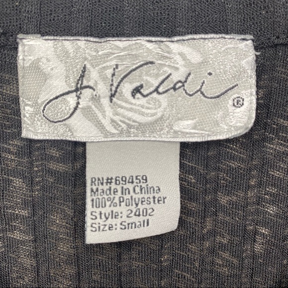 J Valdi Black Sheer Swimsuit Coverup - Picture 4 of 5